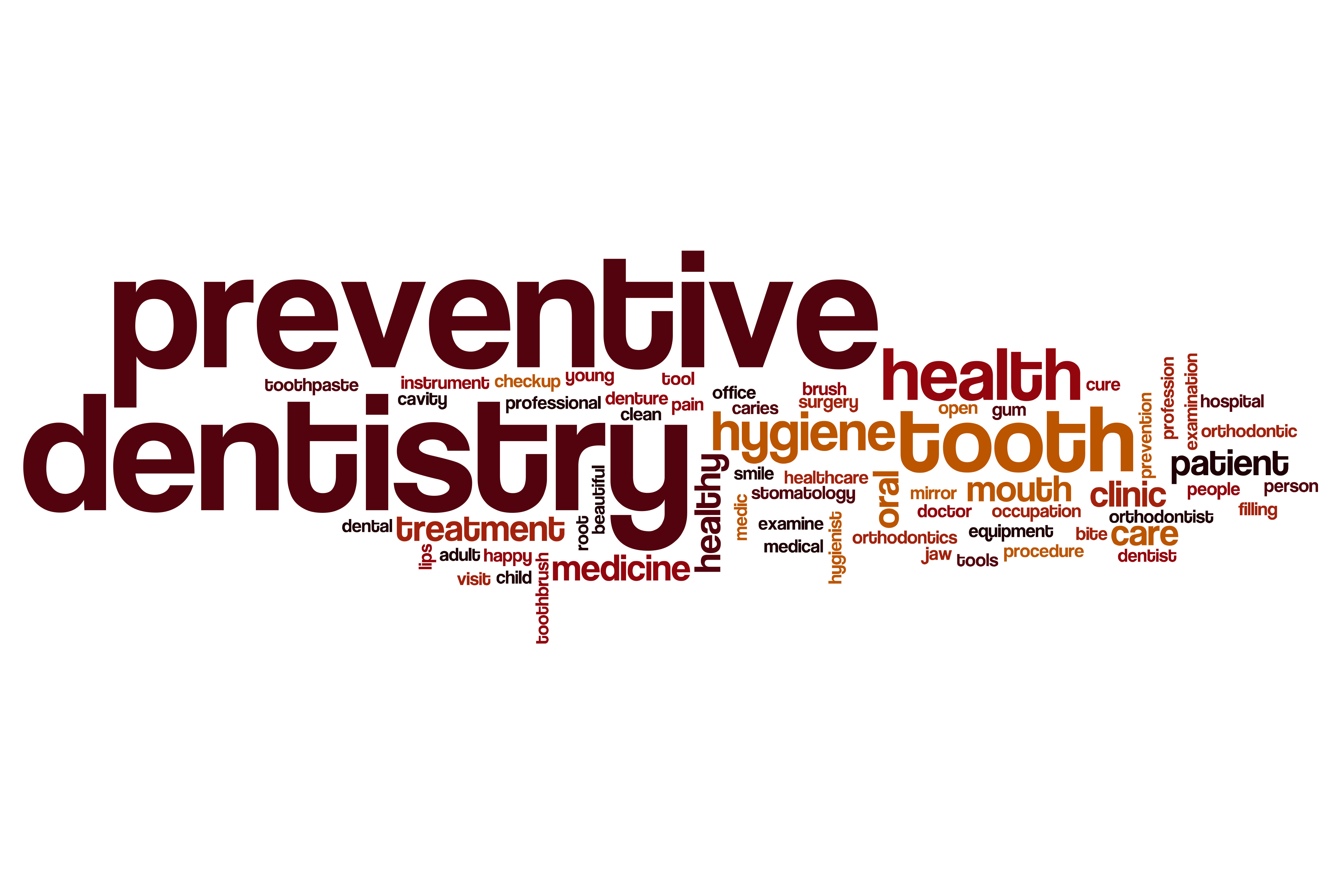 Preventive dentistry word cloud ABQ Dental Associates